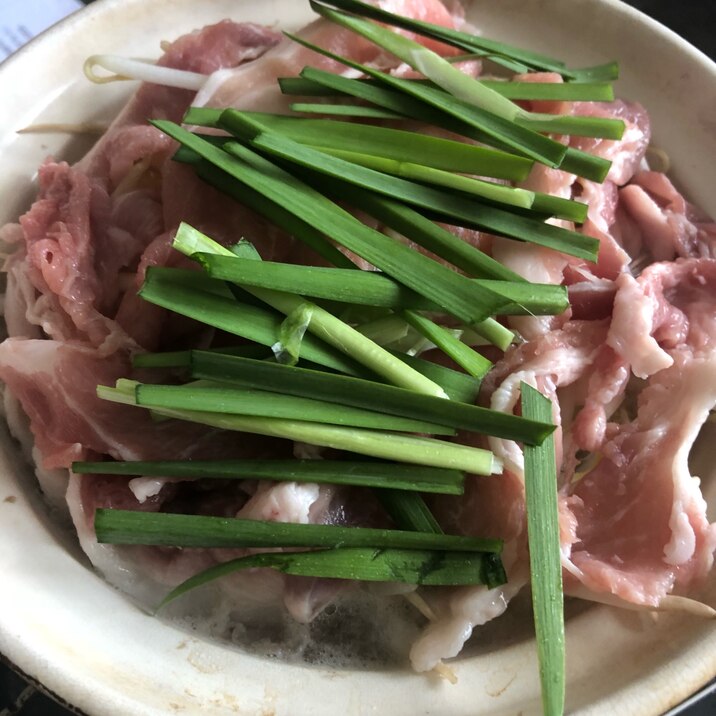 豚肉びっしり鍋